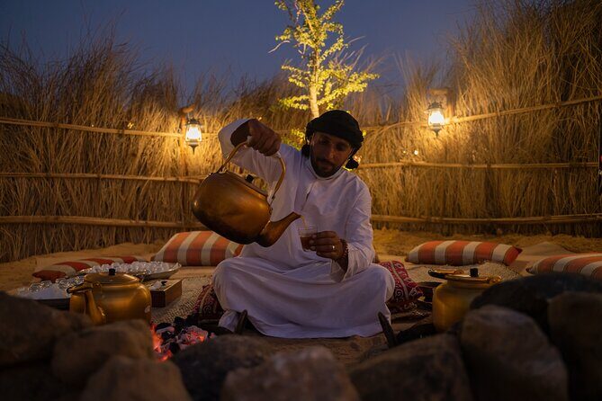 Dubai Al Khayma Camp Experience with BBQ Dinner and Transfers - Key Points