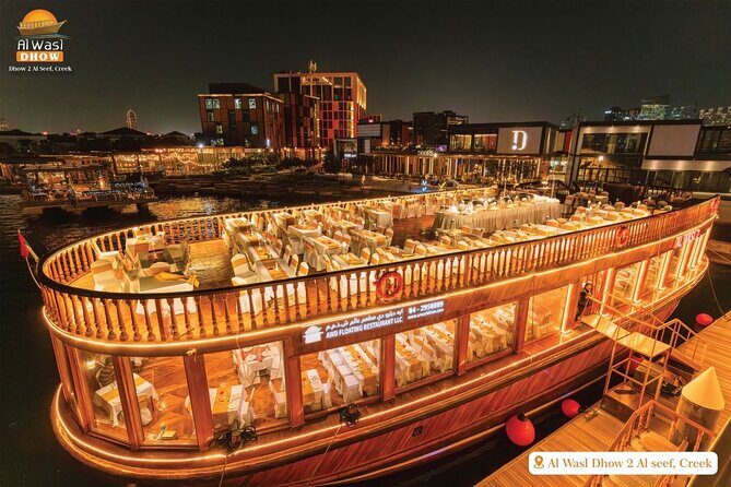 Dubai Best Dhow Cruise Dinner Buffet (Multi Cusine) - Key Points