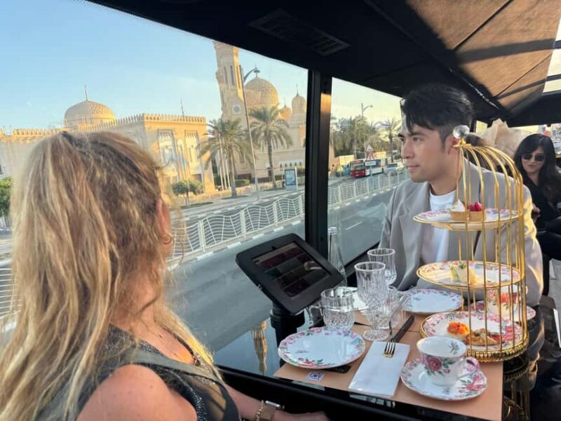 Dubai: Bustronomy Panoramic Afternoon Tea City Tour - Key Points