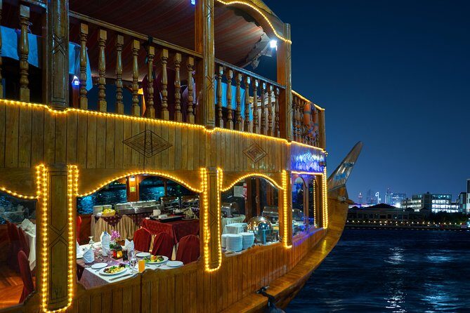Dubai Creek Dhow cruise Dinner with transfers - The Experience in Detail