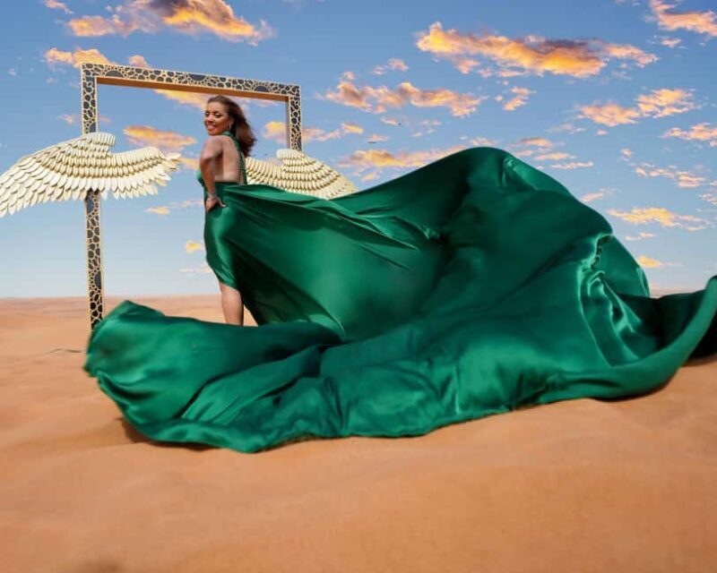 Dubai: Desert Flying Dress Photoshoot - Key Points  