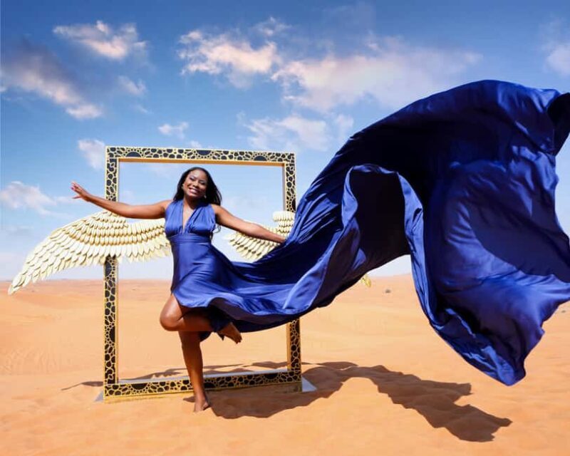 Dubai: Desert Flying Dress Photoshoot - The Experience in Detail