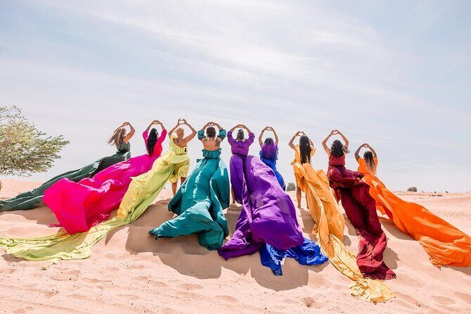Dubai Desert Flying Dress Photoshoot - The Photography and Experience