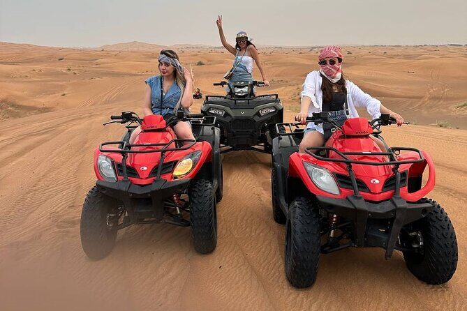 Dubai: Desert Safari, Quad bike and Sand boarding with BBQ Dinner - Authentic Experiences and Tips