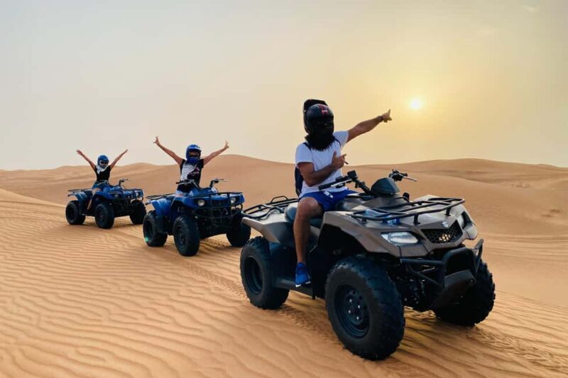 Dubai: Desert Safari, Quad Bike, Camel Ride & Al Khayma Camp - Key Points