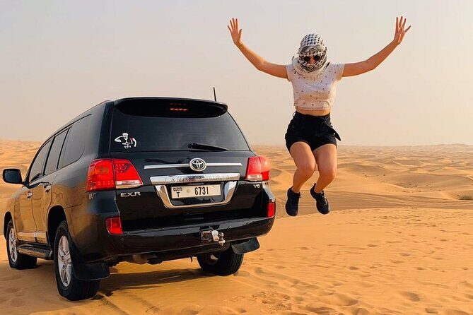 Dubai desert safari with 4x4 Dune Bashing,Camel Ride sand board - Authentic Experiences and Hidden Gems