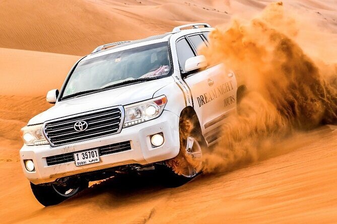 Dubai Desert Safari With Dune Bashing, Camel Ride & BBQ Dinner - Key Points