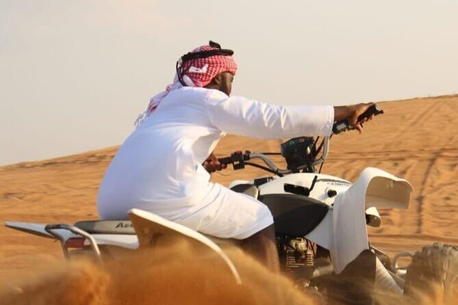 Dubai Desert Safari with Quad Bike, Camel Ride, Dinner and Shows - Key Points
