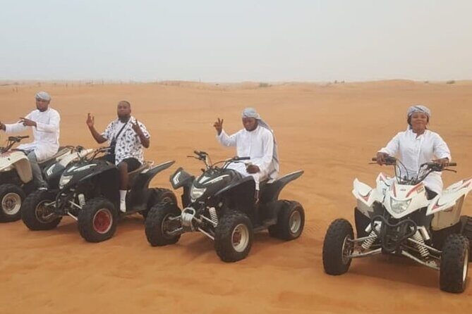 Dubai Desert Safari with Quad Bike, Camel Ride, Dinner and Shows - Cultural Dress and Photo Opportunities