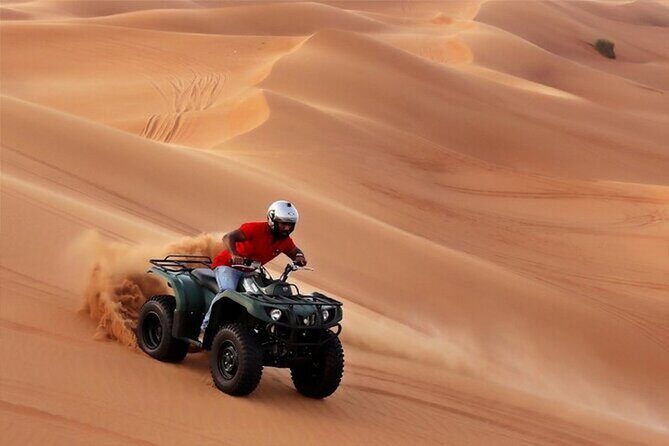 Dubai Desert Safari with Self Drive Quad Biking & Camel Riding - Key Points