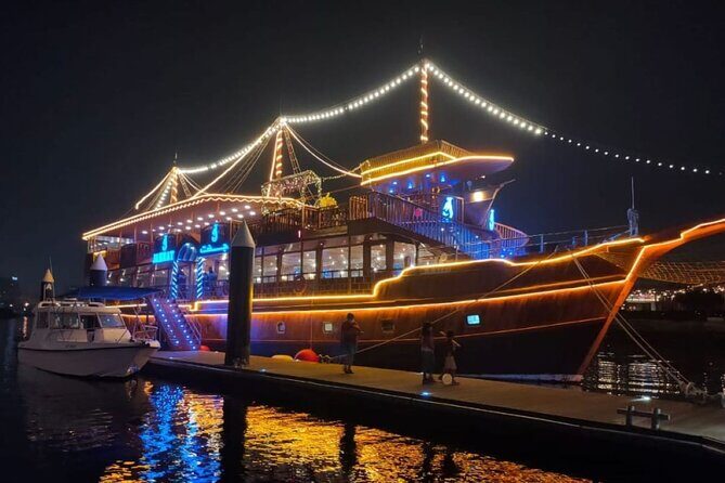 Dubai Dhow Cruise Dinner Al Seef Creek Multicusine - An Authentic View of Dubai from the Water