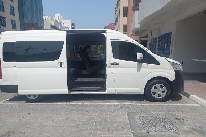 Dubai full day chauffer by 12 seater van - The Value of the Price