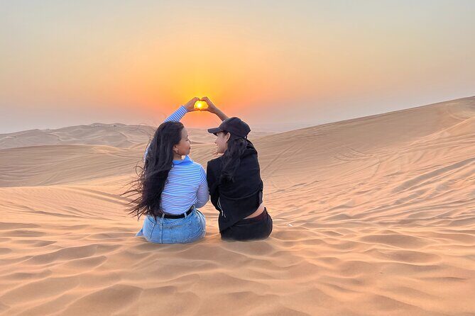 Dubai Morning Desert Safari Red Dune Camel Falcon & Sandboarding - Professional Guides and Safety  