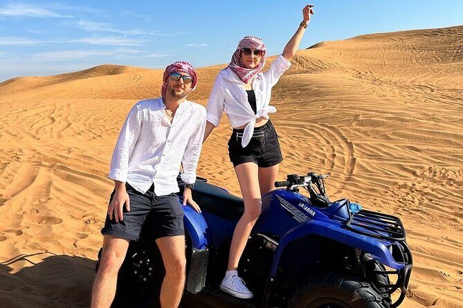 Dubai: Morning Quad bike & Safari Adventure , Sandboarding, camel - The Sum Up