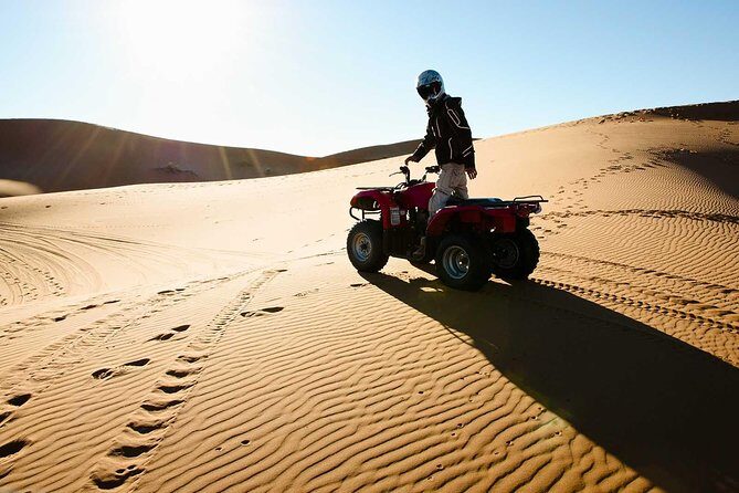 Dubai Morning Quad Bike with Sandboarding and Camel Ride - Key Points