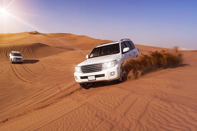 Dubai Morning Red Dunes with Camel Safari & Sandsurf - Key Points