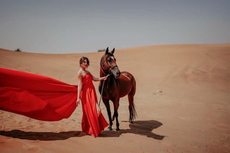 Dubai: Private Flying Dress Photography and Dune Drive Trip - What You Can Expect from This Tour