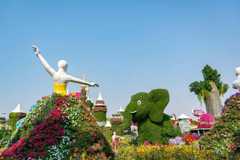 Dubai: Private Miracle Garden & Global Village Trip - Key Points