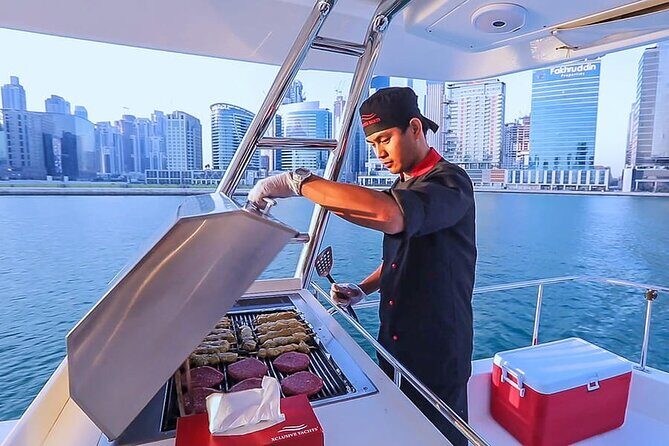 Dubai Sky Walker Sharing Yacht Tour with Live BBQ and Drinks - FAQ