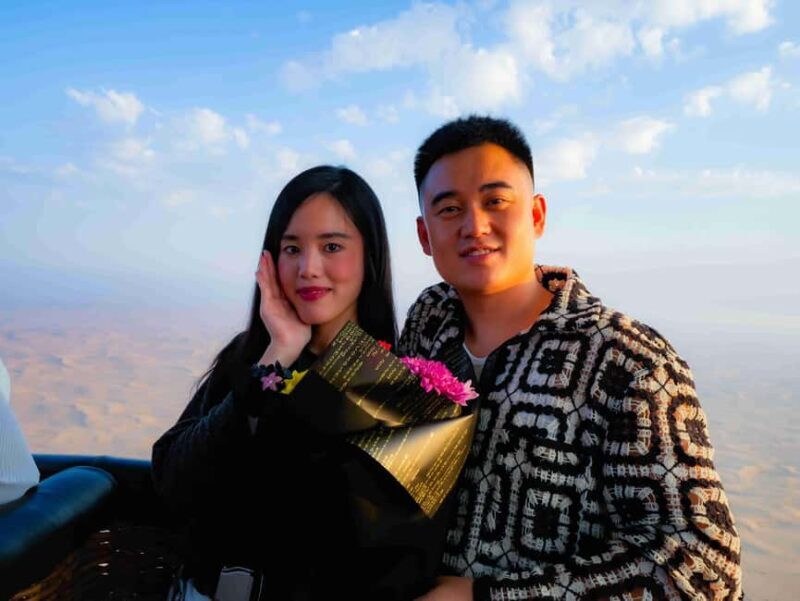 Dubai: Sunrise Hot Air Balloon Flight, Breakfast, Camel Ride - Activities Post-Landing: Camel Ride & Falcon Photos