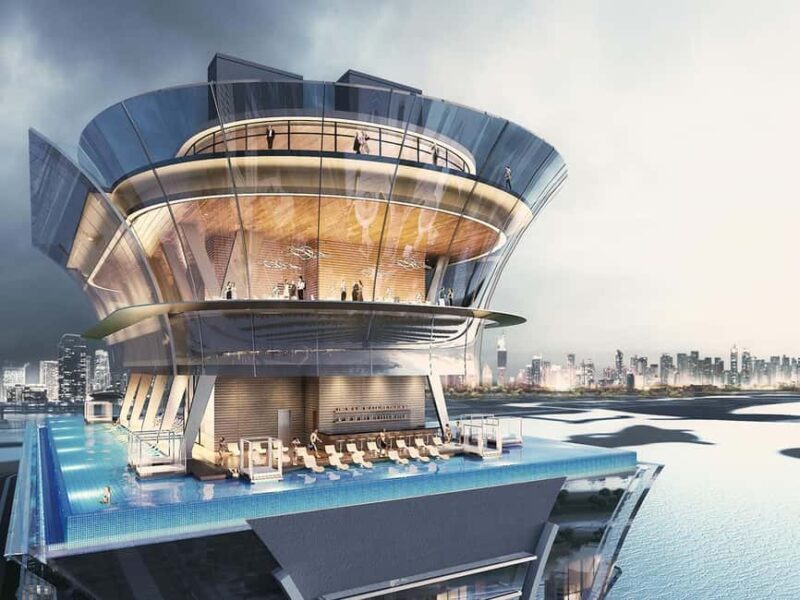 Dubai: The View At The Palm Ticket & 1.5 Afternoon Yacht - An Unmissable Duo: Sky and Sea Views of Dubai