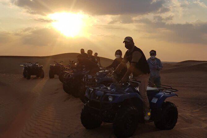 Dubai Unique Sunset Combo: 4WD and Quad Bike Red Dunes Safari - FAQs
