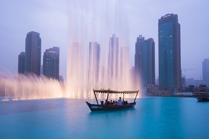 Dubai Water Fountain Show And Lake Ride in Dubai With Transfer - Key Points