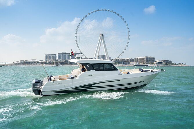 Dubai Yacht Book 36ft Yacht on rent in Dubai up to 10 persons - Key Points