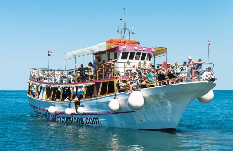Dubrovnik: 3 Islands Boat Trip with Drinks (FR, ES, IT, EN) - Key Points