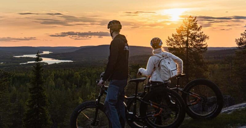 e-fatbike-tour-from-rovaniemi-under-the-midnight-sun-sunset