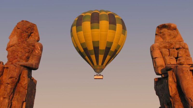 East and west banks private day tour included Balloon Ride - Key Points  
