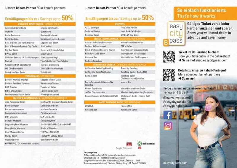 EasyCityPass Berlin: Zone AB Public Transport and Discounts - FAQ