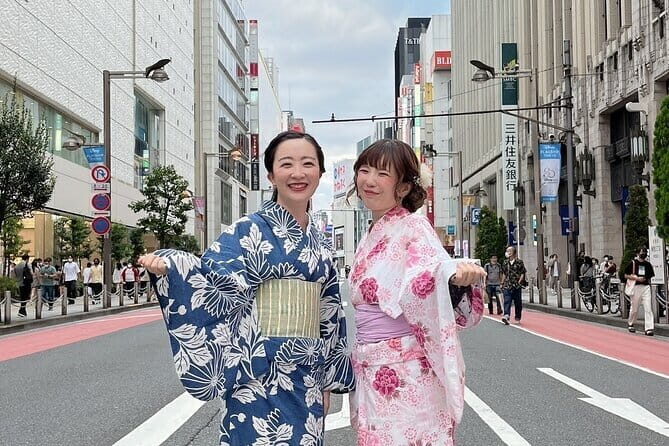 Easywear summer kimonos Experience in Shibuya Hairstyling Option - Key Points