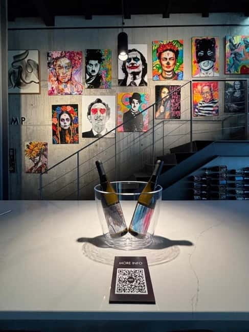 Entrance to the Roots Gallery + 1 glass of wine with snacks + 1 fine art print - The Practical Side: Duration, Group Size, and Accessibility