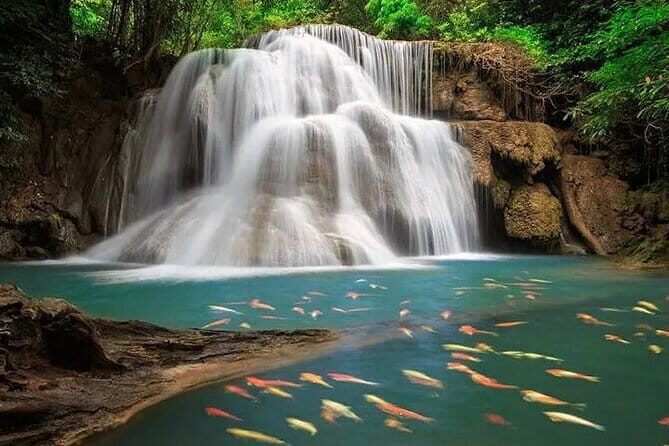 Erawan Waterfall and Death Railway Train Riding from Bangkok - Key Points