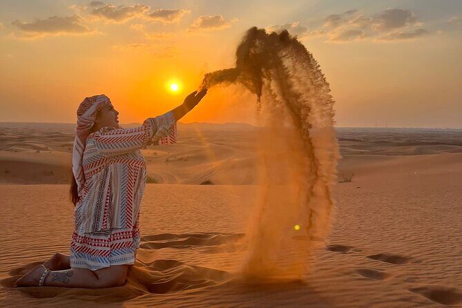 Evening Desert Safari Camel Ride Dinner Live Shows in Abu Dhabi - Key Points