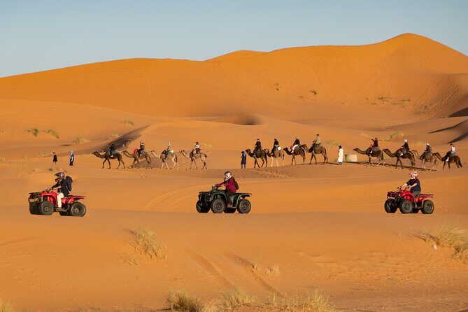 Evening Desert Safari with ATV Quad Bike Dune Bashing BBQ Dinner - Key Points