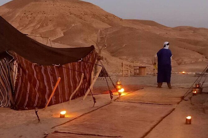 Evening sunset, desert dancing and test morocco food in Agafay desert - Key Points