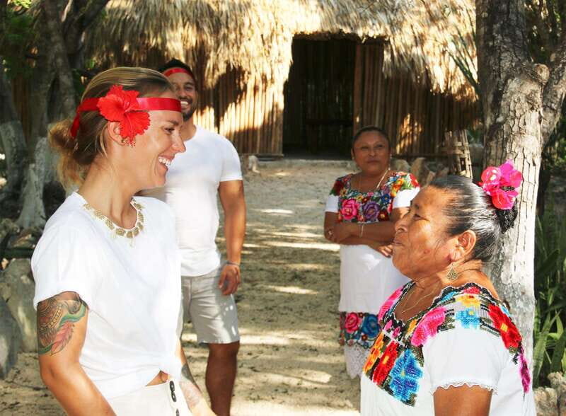 Exclusive 3-in-1 Tour to Tulum, Cenote and Maya Village - Refreshing Swim in a Jungle Cenote