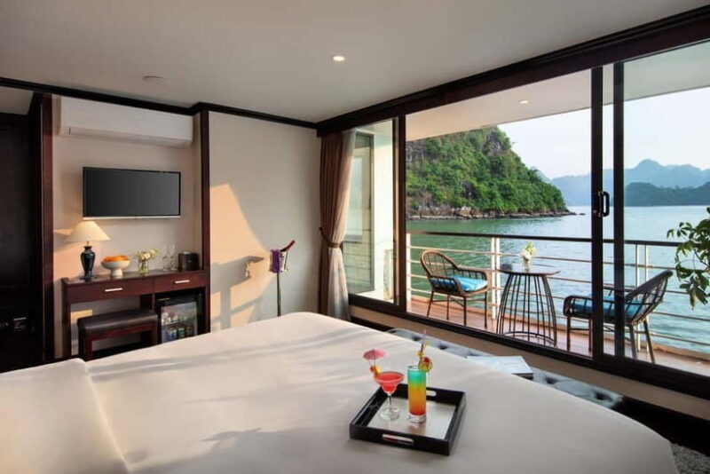 Explore Halong&Lan Ha Bay 5* cruise, classy-bathtub-balcony - Day 2: Discovering Viet Hai Village & Hidden Islands