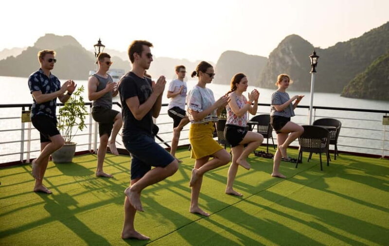 Explore Halong&Lan Ha Bay 5* cruise, classy-bathtub-balcony - The Scenic Beauty: Unparalleled Views