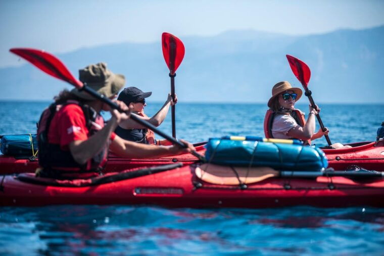 family-sea-kayak-at-meganisi-lefkada