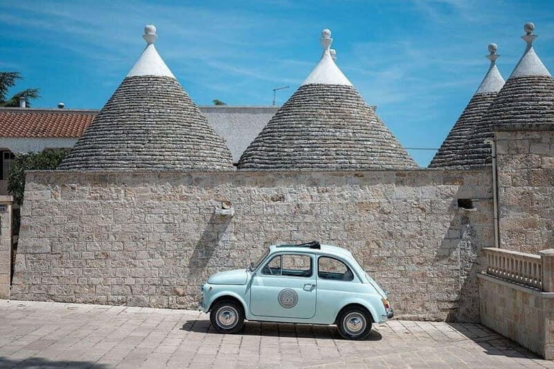 Fasano: Vintage Fiat 500 Drive and Stone Sculpting Class - Key Points