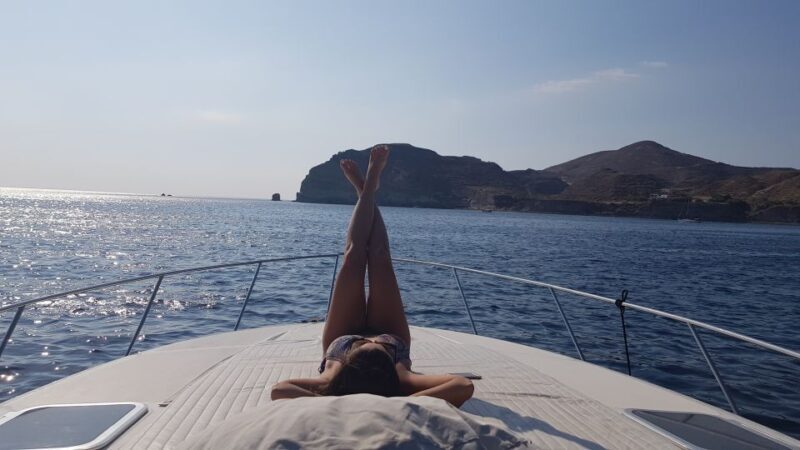 Fira: Private Day Cruise with BBQ, Drinks, & Hot Springs - Crossing to Akrotiri and the Volcano