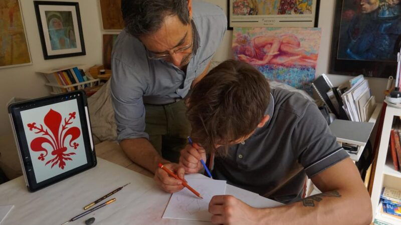 florence-painting-experience-create-your-florentine-lily