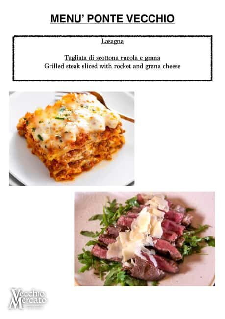 Florence: Typical Tuscan Lunch in the Heart of Florence: Ponte Vecchio Menu - An Overview of the Experience