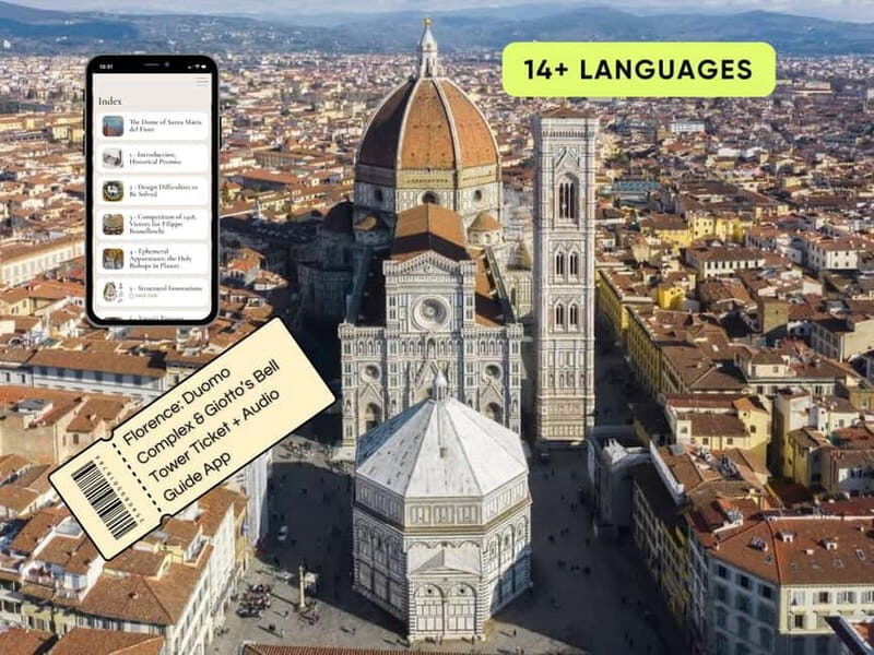 Florence:Duomo Complex & Giotto's Bell Tower Ticket+AudioApp - Key Points