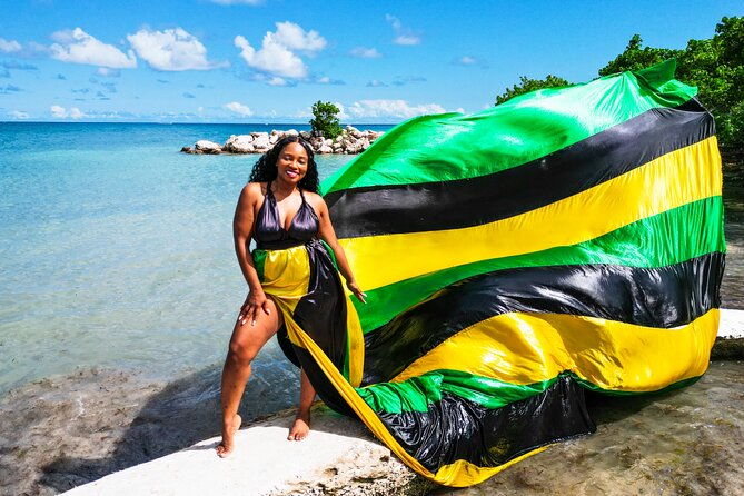 flying-dress-clear-kayak-boat-drone-photo-shoot-in-montego-bay