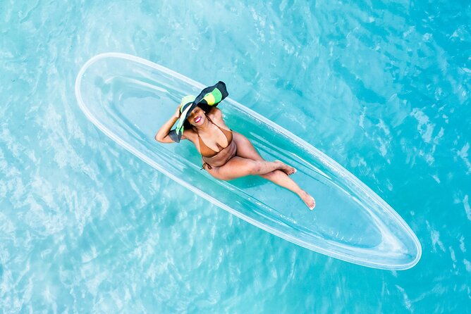 flying-dress-clear-kayak-boat-drone-photo-shoot-in-montego-bay