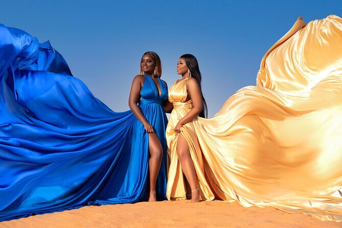 Flying dress photoshoot activity in Dubai - Key Points